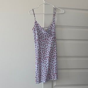 Abound Blue and Red Floral Mini Dress